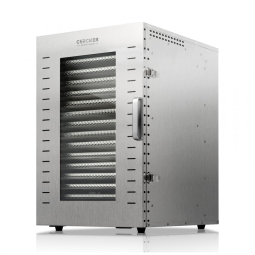 Desidratador de Alimentos Comercial Cercker 1500W com 16 Bandejas, Aço Inoxidável.