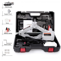 Macaco Elétrico STANDTALL 2T Conjunto de Macaco de Chão Tesoura 12V Kit de Elevação Automática para Troca de Pneus de Emergência na Estrada