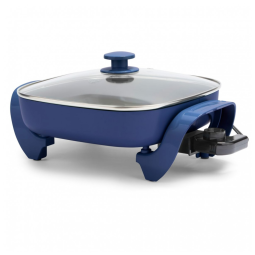 Frigideira Elétrica GreenLife 30cm 5 Litros Quadrada, Tampa de Vidro Ventilada, Revestimento Cerâmico Livre de Substâncias Nocivas