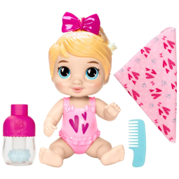 Boneca Snuggle Harper com Shampoo para Cabelos e Tamanho 27 cm para Crianças Acima de 3 Anos, Baby Alive, Cabelo Loiro
