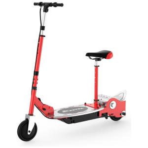 Patinete Elétrico para Crianças de 6 a 12 anos com Bateria até 1H e Atinge até 16km, Peso Max 70kg, MAXTRA E120, Vermelho