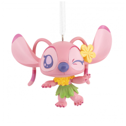 Enfeite Natalino Hallmark Keepsake 2025 Disney Stitch Angel, Resina, 7,6 x 6,4 x 5cm