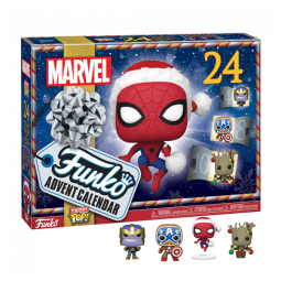 Calendário do Advento Funko Pop! Marvel - 24 Dias de Surpresas - Mini Figuras de Vinil Colecionáveis - Ideia de Presente para o Natal -