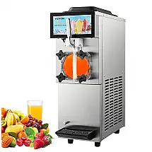 Máquina de Slush Raspadinha VEVOR XN120C 12L Tanque Único Comercial Inox 240V
