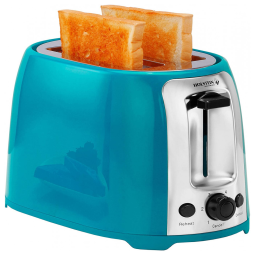 Torradeira Elétrica Holstein Housewares, 2 Fatias, 7 Níveis Sombra, Az Petróleo 110V