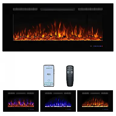 Lareira Elétrica Dreamflame 114x55cm 1500W