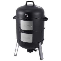 Churrasqueira a Carvão Fumante Portátil para Camping, SUNLIFER, Preta