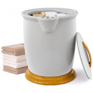 Aquecedor de Toalha Elétrico 20L com Desligamento Automático, 110V, Giantex, Cinza Claro