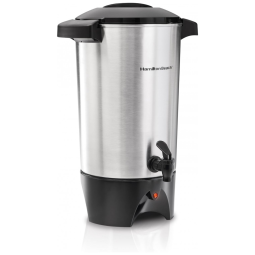 Urna de Café Hamilton Beach 45 Xícaras Prata Rápido Preparo e Dispensador de Bebidas Quentes 110V