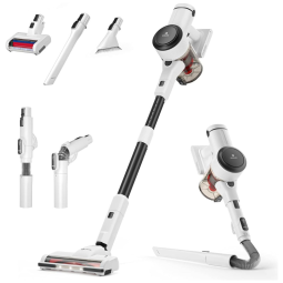 Aspirador de Pó sem Fio 10 em 1, Potente 280W ate 40 min, NEQUARE S25Pro, Branco