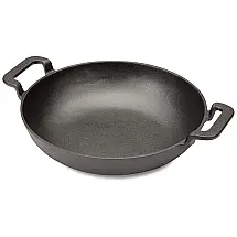 CCW 800 Frigideira de Ferro Fundido Pre Preparada, CUISINART CGL 330, Preto