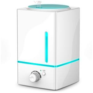 Umidificador Ultrassônico Portátil 1.5L com Aromaterapia e 7 Luzes LED, até 20H, 110v, EXQLINE EXQ 18690, Branco