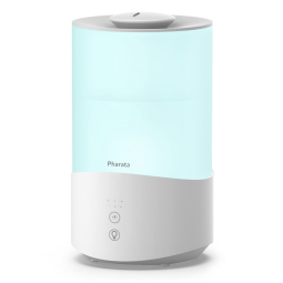 Umidificador Ultrassônico 4L com Difusor de Óleo Essencial e Desligamento Automático, 110V, Pharata, Branco