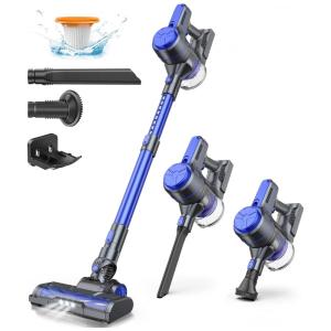 Aspirador de Pó sem Fio EICOBOT A10 com Acessórios e Silencioso, Ideal para Pets, 110V 150W, Azul Escuro