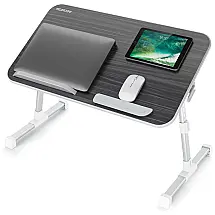 Mesa cama para laptop, suporte para cama ajustável, escuro, NEARPOW 8541561874, Cinza escuro