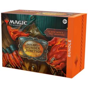 Magic: The Gathering Outlaws of Thunder Junction com 9 Boosters de Jogo, 30 Cartas de Terreno e Acessórios Exclusivos