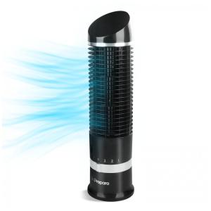 Ventilador de Torre Oscilante e Silencioso com 3 Velocidades, 110V 25W, DR.PREPARE, Preto