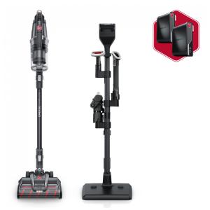 Aspirador de Pó sem Fio com Rolo de Escova Duplo para Todos os Pisos, 2 Baterias, 110V Hoover Emerge, Preto