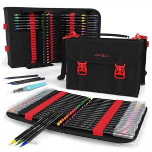 Kit Lápis de Cor Profissional em Bolsa 96 peças Tinta Aquarela, Arteza