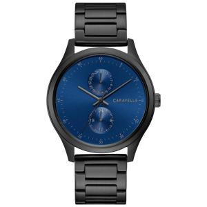 Relógio Masculino Analógico Quartzo de Aço Inoxidável, CARAVELLE 45C116, Preto