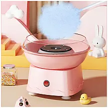OuYteu BX A400 Máquina de Algodão Doce Elétrica Profissional à Prova de Respingos, 110V, 500W, Rosa