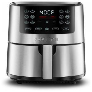 Fritadeira Elétrica Airfryer Digital, Aço Inoxidável, 110v, GOURMIA GAF575, Preto