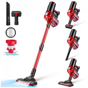 Aspirador Sem Fio elezon A200 Recarregável: Poderoso e Leve, com Filtro HEPA, Ideal para Limpeza de Pisos de Madeira Dura e Azulejos