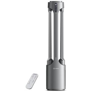 Ventilador de Torre 2 em 1 Humidificador com Filtro HEPA com Controle Remoto, 5 Modos e Temporizador de 15 Horas, 110v, AIRMATE, Cinza