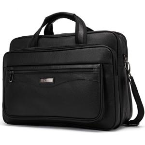 Bolsa, Maleta de Couro Sintético Masculina para Laptop, CLUCI , Marrom
