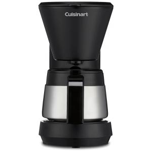 Cafeteira Elétrica Programável 5 xícaras com Jarra de Aço Inoxidável Cuisinart DCC 5570, 110V 1100W, Preta