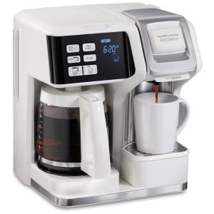 Cafeteira Elétrica FlexBrew Expresso Tudo em Um Reservatório 1L 15 Bar de Pressão, 1500W, Branca, 110v, HAMILTON BEACH 49947, Branco