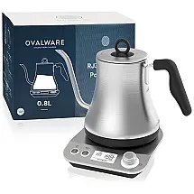 Chaleira Elétrica 0.8 L com Desligamento Automático, 110v, OVALWARE, Prateado