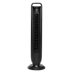 Ventilador de Torre com 5 Velocidades, Controle Remoto e Silencioso, 110V 60W, SEVILLE CLASSICS EHF10201D, Preto