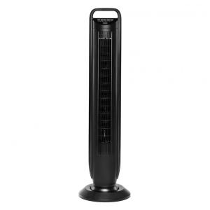 Ventilador de Torre com 5 Velocidades, Controle Remoto e Silencioso, 110V 60W, SEVILLE CLASSICS EHF10201D, Preto