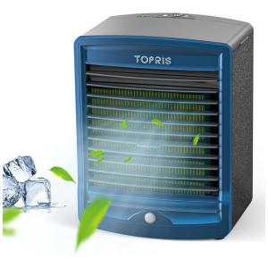 Climatizador de Ar Portátil AR de Mesa, Capacidade 650mL, 3 Velocidades, REEQUIP, Preto