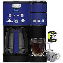 Cafeteira Elétrica Programável SS 15NVP1 Reservatório 1L com Tela LCD, 110v, CUISINART E9CUISS15NV, Azul