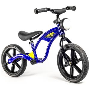 Bicicleta sem Pedal com Luz Frontal e Roda de Borracha para Crianças de 2 a 5 Anos, KRIDDO, Azul