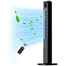 Ventilador de Torre com 9 Velocidades, Controle Remoto e Tela LED, 60W, 110v, KEGIAN, Rosa