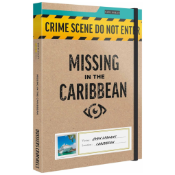 Jogo de Tabuleiro para Adultos Desaparecido no Caribe, Encontre Pistas e Resolva o Mistério, para 6 Jogadores, Platonia Games