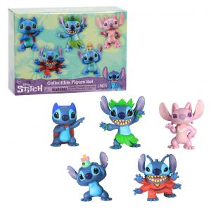 Kit 5 Bonecos Colecionáveis Lilo Stitch da Disney para Crianças Acima de 3 Anos, Just Play
