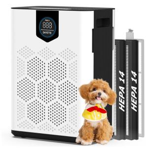 Purificador de Ar para Casa com Filtros H14 HEPA, Purificadores de Ar para Grandes Ambientes com Pré-filtros Laváveis até 279 m²,DAYETTE
