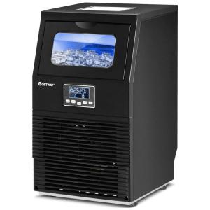 Máquina de Gelo Profissional, Produz 40kg, Dia 32 Cubos, 12 18min, 110v, COSTWAY 23703 CYPE, Preto