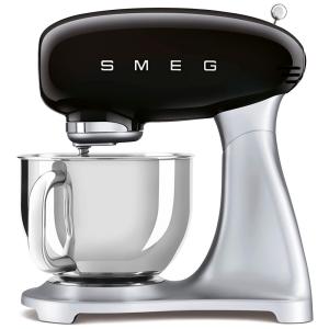 Batedeira Retrô anos 50 com 10 Velocidades Capacidade 4,8L, 600W, 110v, SMEG SMF02BLUS, Preto