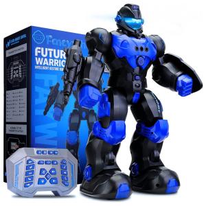 Robô Interativo com Controle Remoto Inteligente para Crianças Acima de 5 Anos, FANCYWHOOP, Azul