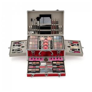 Kit de Maquiagem Essencial Tudo em Um Pure Vie, Paleta de Sombras, Batom, Corretivo, Blush, Máscara, Delineador, Pó Facial, Gloss e Pincel