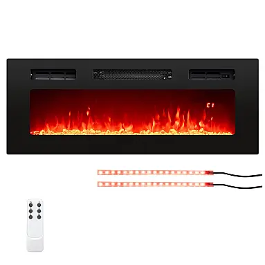 Lareira Elétrica Tangkula 91x35cm 1500W