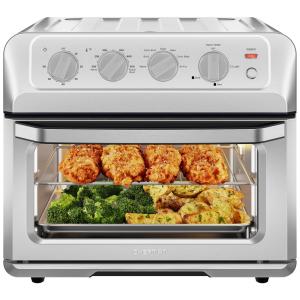 Fritadeira Elétrica com 7 Modos e Painel de Controle Digital, 1800W, 110v, CHEFMAN Air Fryer Toaster Oven XL 20L,, Prateado