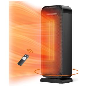 Aquecedor de Cerâmica Elétrico Portátil, 3 Configurações, 1500W, 110v, PARIS RHÔNE PE HE001, Preto