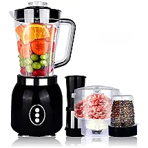 Liquidificador de Bancada 4 em 1, 1.8L com Moedor para Carne, Legumes, Frutas, Feijões, Triturador de Gelo e Filtro 6 Lâminas, 600W 110V