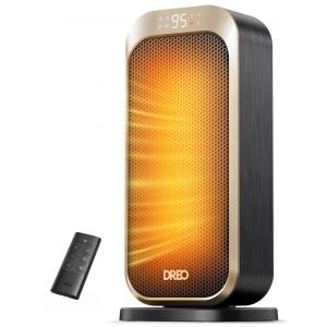 Aquecedor Elétrico Portátil com Oscilação 70, Termostato, Controle Remoto e Temporizador, 110V 1500W, Dreo Solaris 317, Dourado